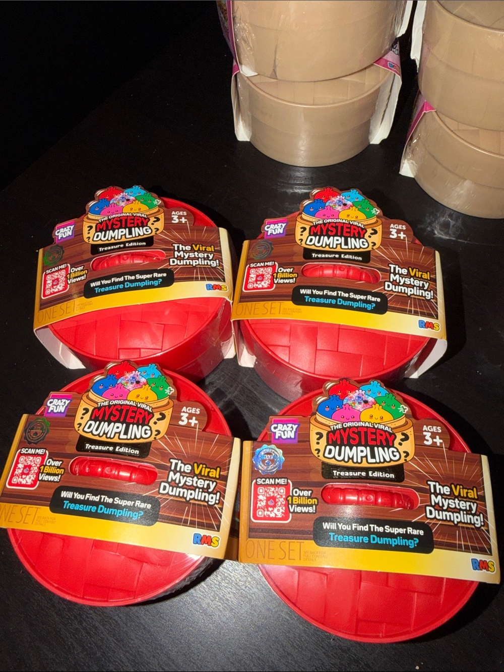 FOUR 4 RMS Mystery Dumplings Treasure Edition All Sealed Find the RARE???